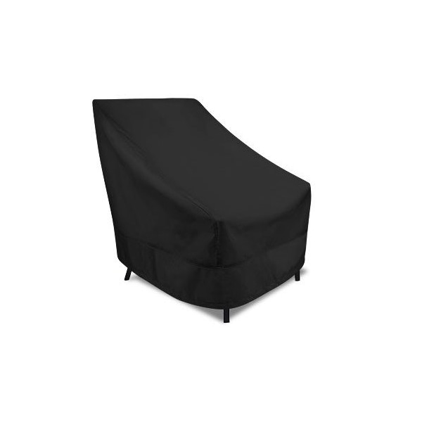 Eevelle MERIDIAN Series, High Back Patio Chair Cover - Black, 32.5L x 25.5W x 34H MDCHB-BLK - main